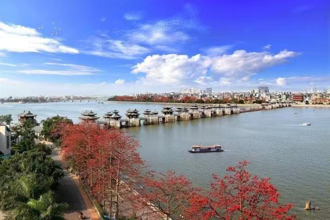 潮州广济桥风光